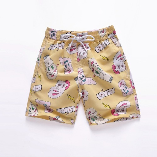 Casual Quick-Dry Beach Shorts Five-Pointer Loose Shorts Hot Spring Swim Pants Loose Trendy Straight Leg Pants