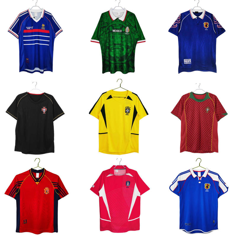 26 World Cup Jerseys, Football Uniforms, Spain, Italy, Portugal, Arsenal Home and Away Retro Fan Version