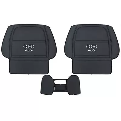 Suitable for Audi Q5L/Q3/Q7Q8/A3A3L/A4LA6L Chair back anti-kick pad - 19-26-model-a6l-black-full-coverage-three-piece-set