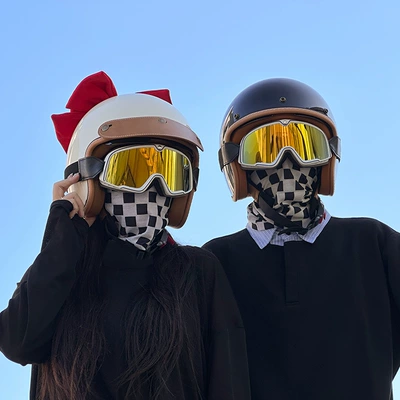 Motosiklet kaskı (dəbilqə): Winter Warm Pedal Cruise Security