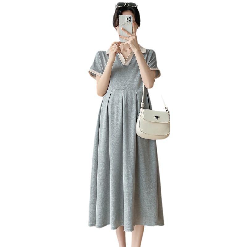 Summer fashionable fresh long bodysuit for pregnant