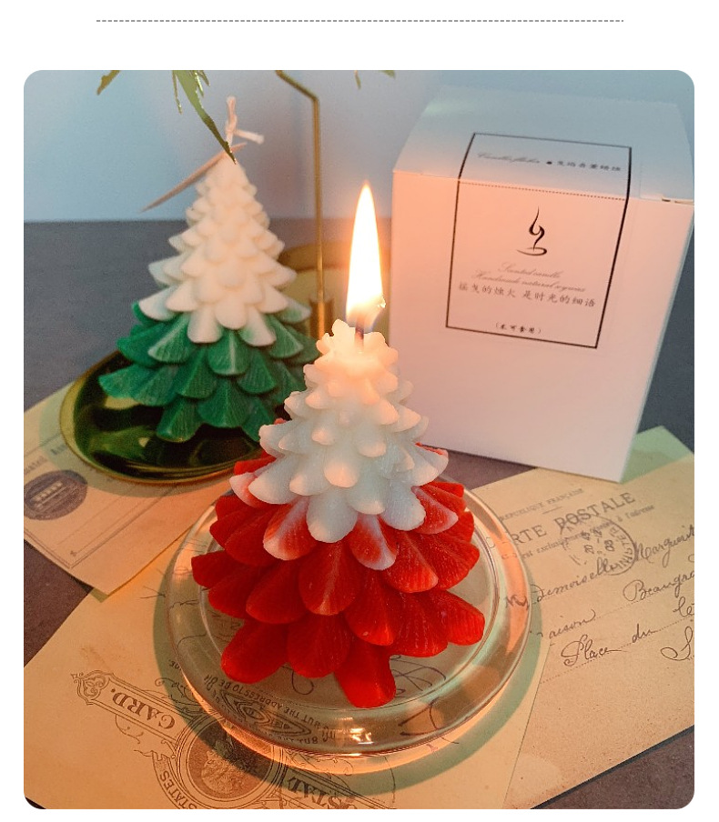 Christmas Cute Christmas Tree Soy Wax Candle display picture 1