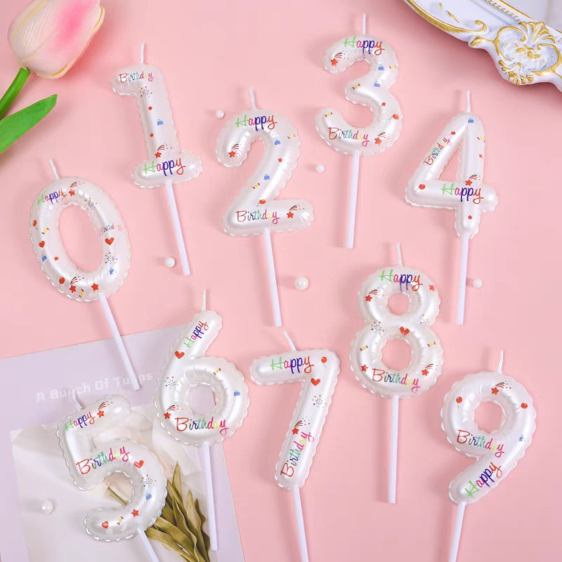 Cross-Border Digital Candle Collection Creative Baking Decoration 0-9 Cake Candles New Year's Eve 2026 Number Candles