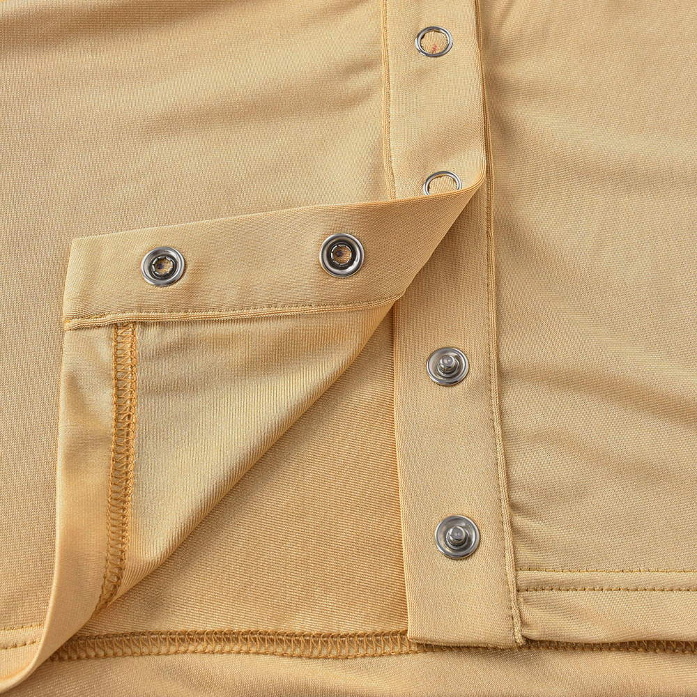 Khaki Short-Seeved Cropped T-Shirt NSFR103824