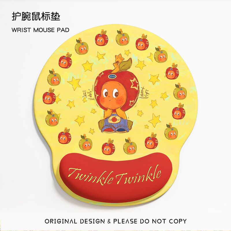 Star Man Wrist Mouse Pad Girls Cartoon Peripheral Keyboard Hand Rest Cute Office Mat Computer Wrist Pad