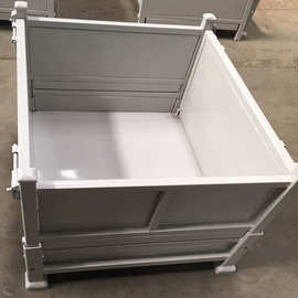 金属箱 折叠式料架可堆垛式周转箱 汽车配件包装箱 物料周转铁筐