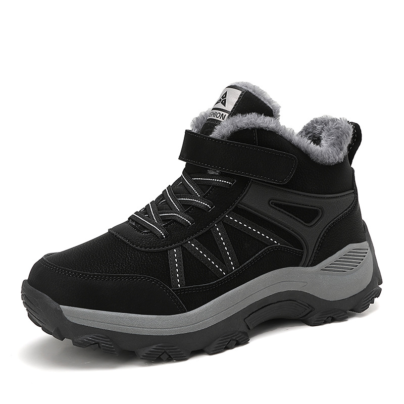 Zapatos de caminar de mediana edad para mujeres invierno nuevos zapatos de algodón para hombres zapatos de calentamiento gruesos zapatos deportivos de madres