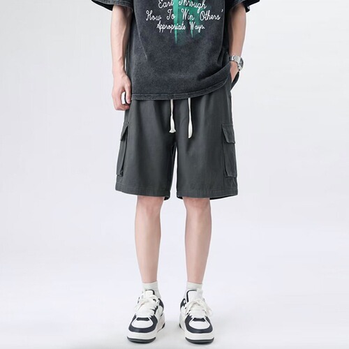 Handsome street summer Japanese work shorts, men's multi-pocket design, durable, all-matching casual five-cent pants wholesale
