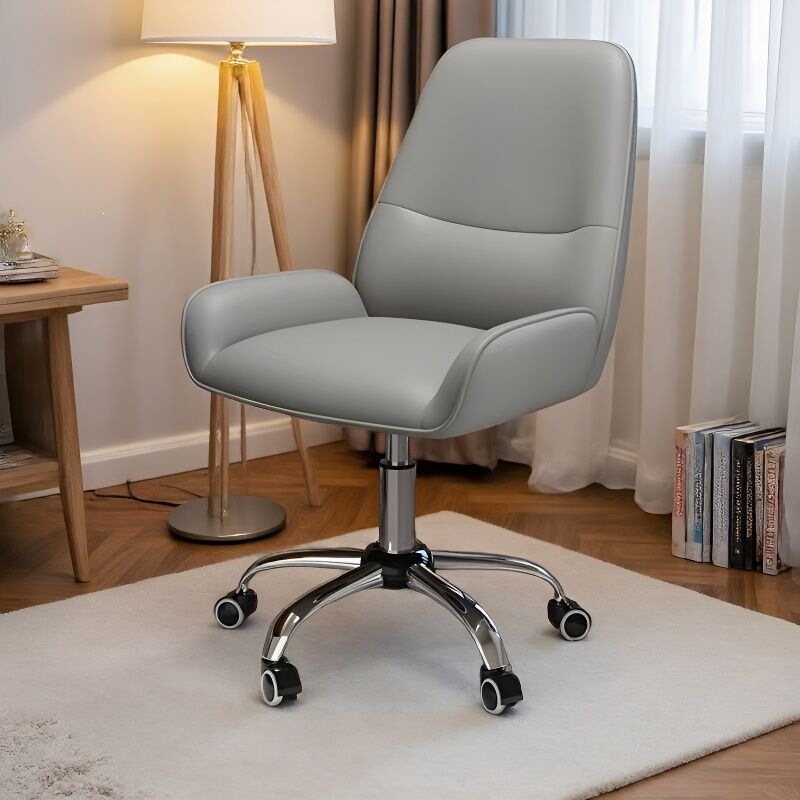 Office Chair, Leather Gaming Chair, Modern Minimalist Student Computer Chair, Stylish New Model, Swivel Caster Executive Chair