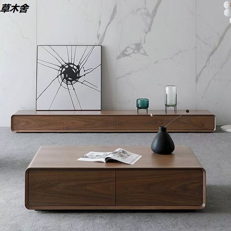 All-Solid Wood Tv Cabinet in Antique Style, Walnut Color, Narrow Floor-Standing Unit for Small Living Rooms, Fully Assembled Floor Stand for Small Apartments All-Solid Wood Tv Cabinet in Antique Style, Walnut Color, Narrow Floor-Standing Unit for Small Living Rooms, Fully Assembled Floor Stand for Small Apartments