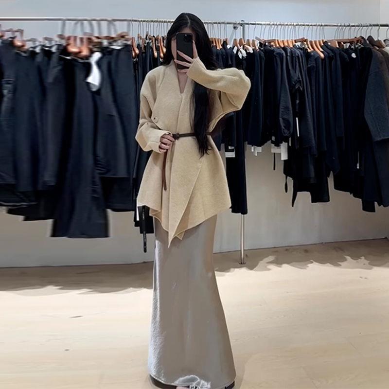 今年流行的韩系休闲灰色超好看外穿开衫外套女秋秋季2025新款|undefined