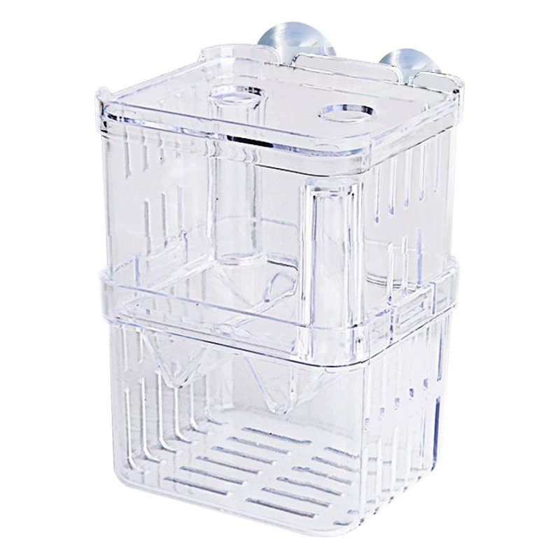 Коробка для воспроизводства инкубатора аквариума Акриловая изоляционная коробка Инкубационная коробка Гуппи Тропические рыбы Остеклитель Ведро Изоляция рыб