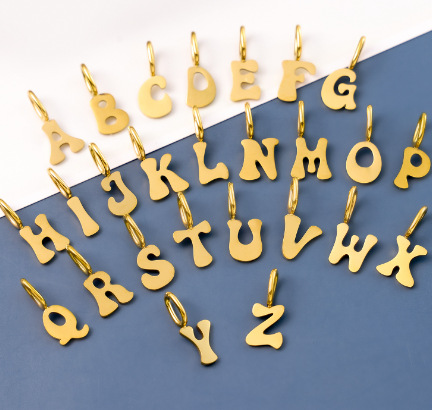 21g Weight Pendant, Chain Jewelry Making Type 9*8mm Jewelry Making Size DIY Jewelry Accessories Classification 1 Piece, 1 Set Quantity 304 Stainless Steel Material Letter Pattern Plating Design Simple Style, Classic Style Style 1 Piece 1 Set 9*8mm 304 Stainless Steel Letter Pendant Chain 无