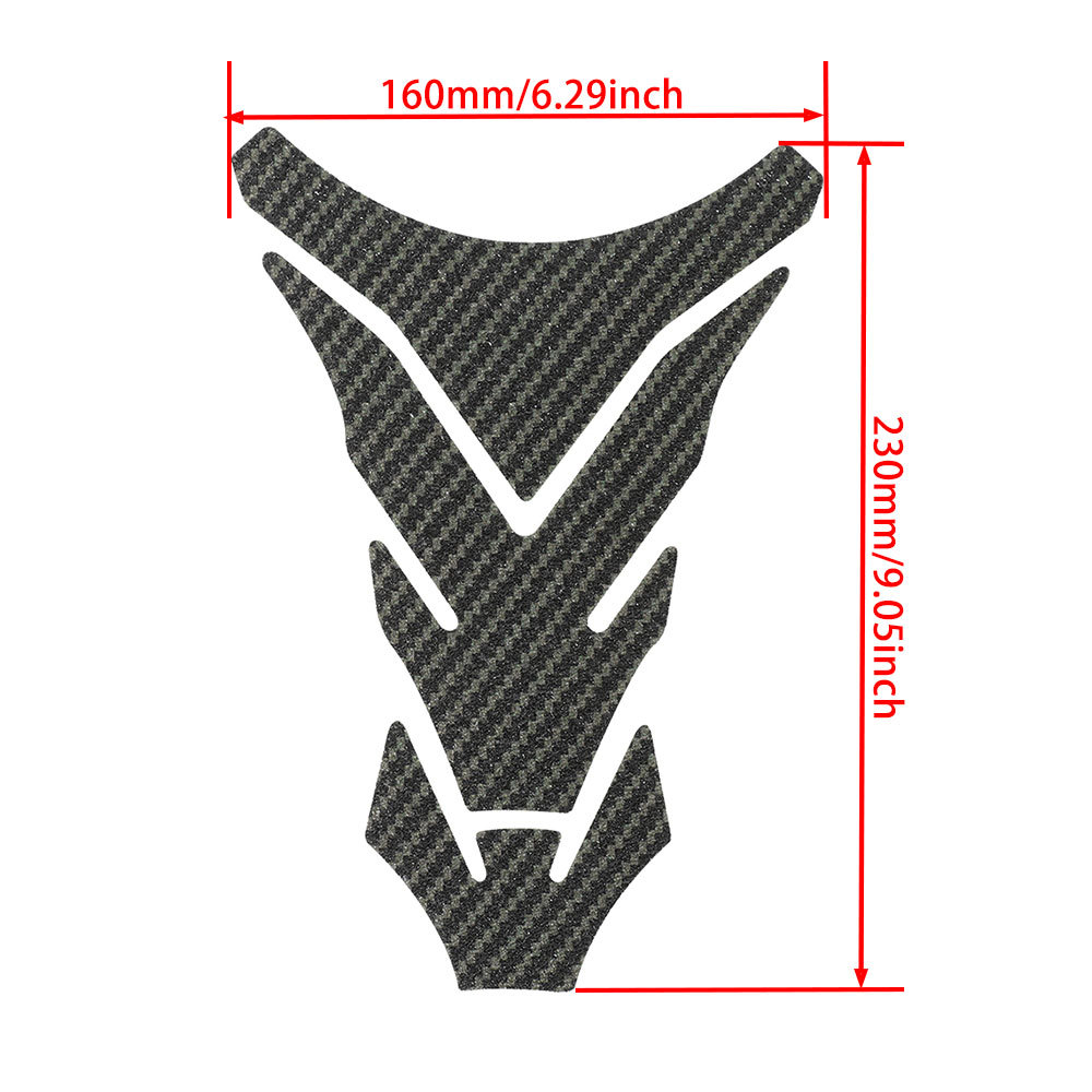 Aplicable Kawasaki 636 ZX6R zx-6r modificado 5D tanque de combustible de fibra de carbono pegatina de espina de pescado calcomanía anti-rayado