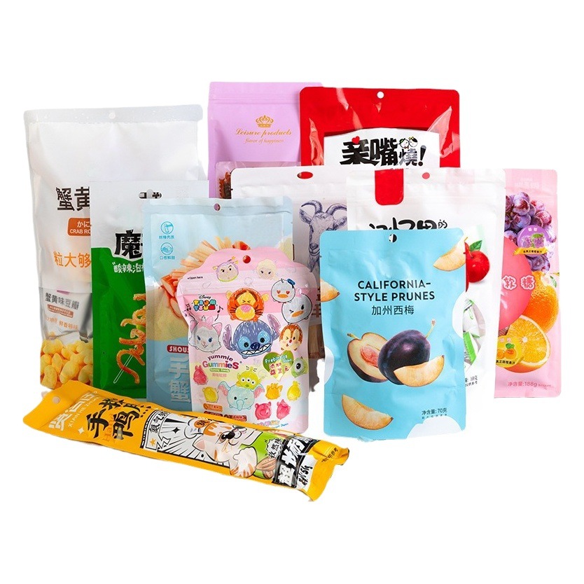 OPP bolsa transparente bolsa de plástico sellado Impresión de bolsillo LOGO Bolsa de embalaje de impresión en color bolsa de plástico de alimentos de papel de aluminio ziplock