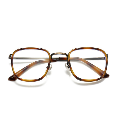New Fashion Trend Retro Japanese Men and Women's TR90 Transparent Natural Blue Light Blocking Eyeglass Frames