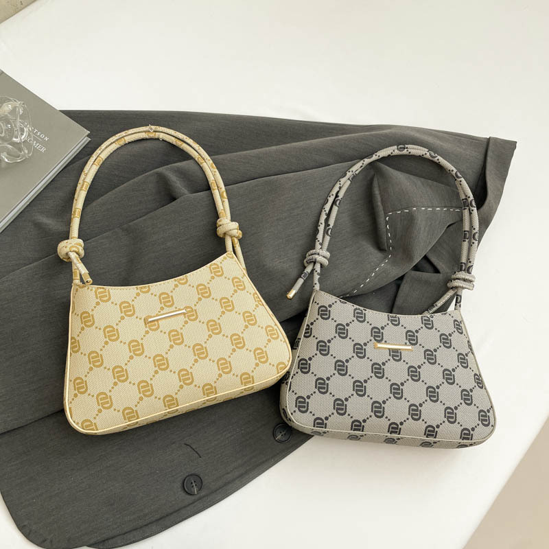 2025 nuevo nicho de verano diseño de letras metálicas retro viejas flores bolsos de hombro bolsos de mujer