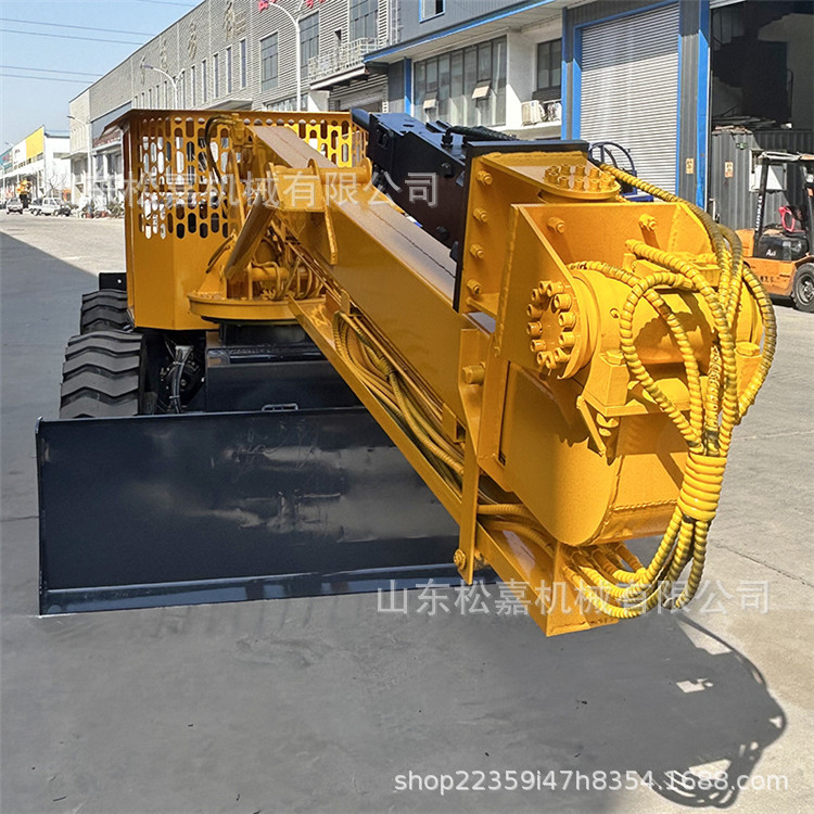 Miniatura descarga de peligro hidráulica completa máquina de trituración móvil tipo rueda para limpiar calles de piedra pumice