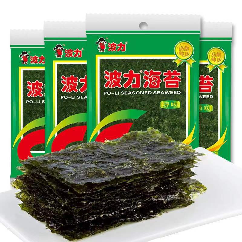 Poli Nori Original Flavor 4.5g*48 Pack Full Carton Wholesale Ready-to-Eat Nori Children's Sea Snack Nori Food