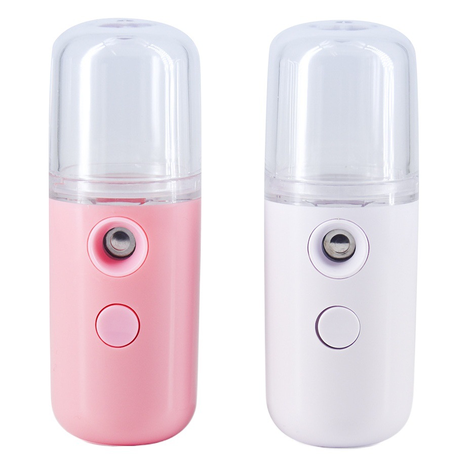 Nano spray de agua reposición instrumento humidificador facial pequeño portátil recargable belleza instrumento máquina de pulverización en frío vapor facial image 1