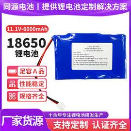 18650锂电池6000mAh大容量蓝牙音箱智能家具11.1V可充电锂电池组