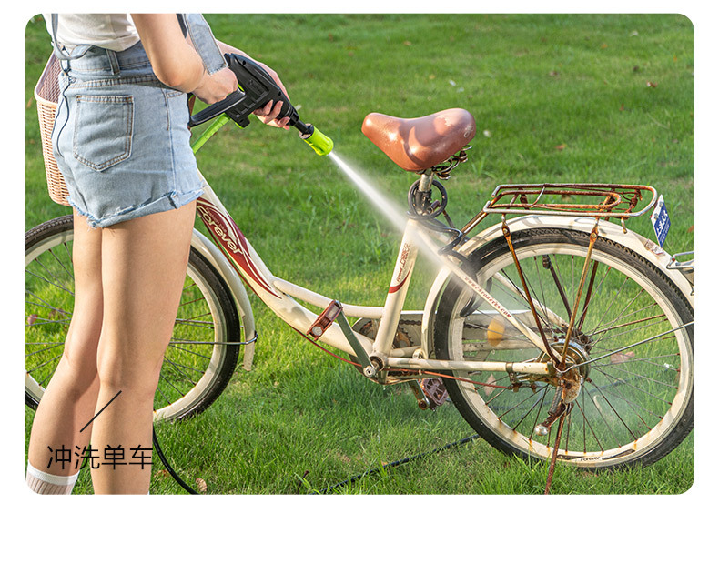 Greenfield Wireless Car Washer Yaoy S6 Home Rechargeable High-Pressure Water Gun Lithium Battery Car Washing Pump Cleaning Tool