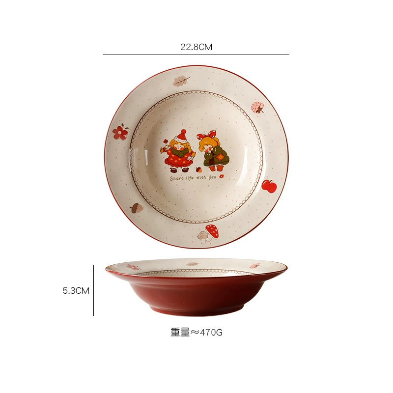 Set for home use, ceramic creative tableware, internet celebrity