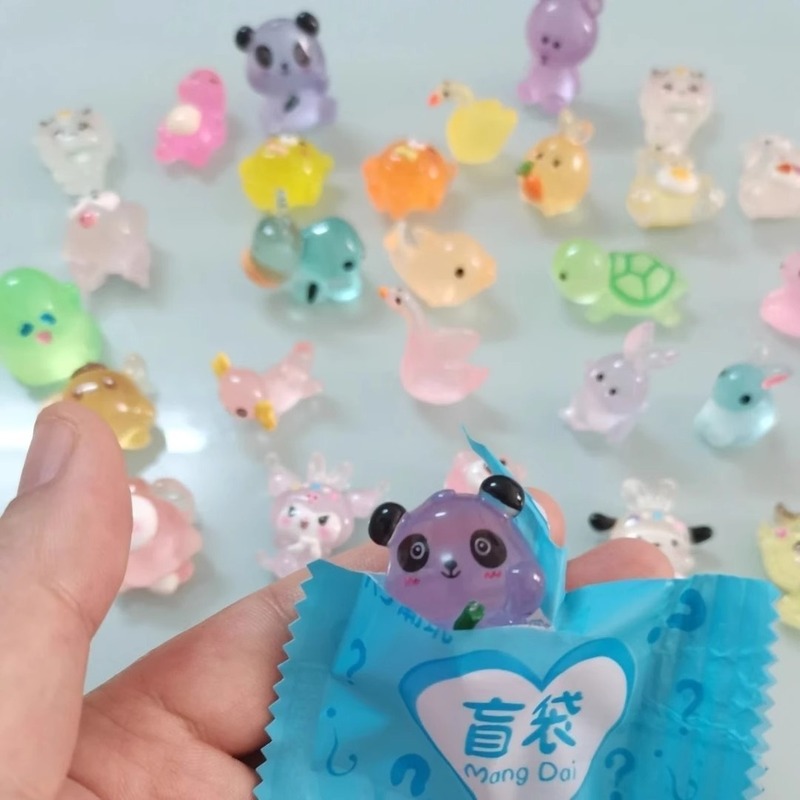 夜光盲袋小玩具小動物ミニかわいい独立包装立体モデル発光シミュレーション漫画ランダム|undefined