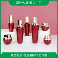 Пятно большой красный стеклянный лосьон разливочная бутылка крем крем бутылка упаковки косметики бутылка