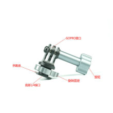 金属gopro9/8/7/6配件冷靴快拆转接头单反热靴转接座1/4支架