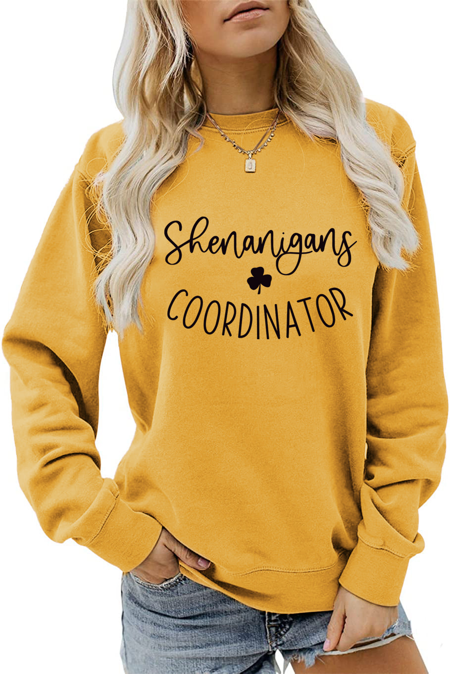 420g Weight Long Sleeve Sleeve Length Pullovers Placket Type Regular Sleeve Sleeve Type Cotton Fabric Type Regular Top Length Hoodie Tops Type Daily Occasion Round Neck Neckline Loose Fit Type St. Patrick Festival Shamrock, Letter Pattern Spring, Autumn Season Women's Gender Casual, Streetwear Style Women's Hoodies Long Sleeve Casual Streetwear Shamrock Letter 14
