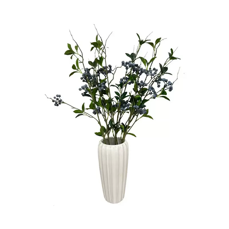 工厂批发仿真花跨境热卖假花仿真发财果桌面客厅摆件装饰红蓝浆果