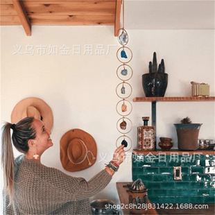 Cross-border Raw Crystal 7 Gemstone Wall Decor7 color Crystal stone Wall ornaments manufacturer in stock