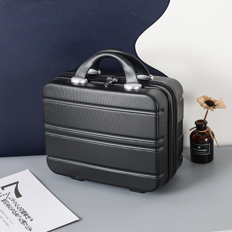 Mayorista de 7 pulgadas 14 pulgadas con patrón de logotipo maleta ABS maquillaje caja de embarque de mano bolsa de viaje maleta