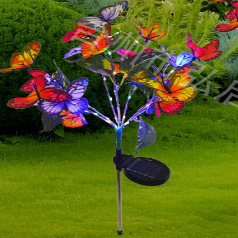 Luz solar de pino y ciprés al aire libre girasol jardín jardín globo aerostático juncos decoración al aire libre bola de diente de león