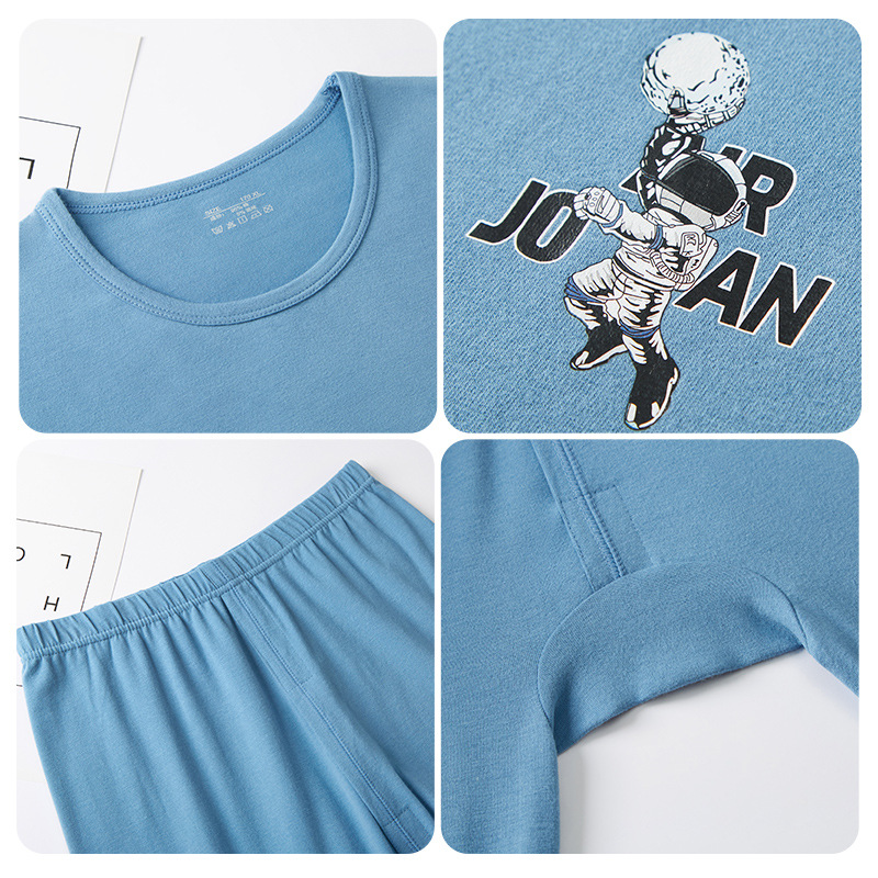 Juventud otoño ropa pantalones largos traje ropa interior grande niños estudiantes de algodón Junior High School estudiantes de algodón fino suéter de alta escuela caliente hombres