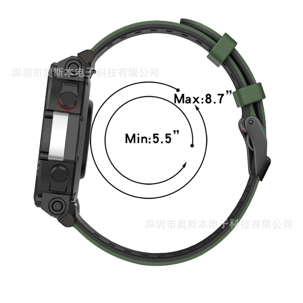 Ремешок для часов (Amazfit) T‑Rex 2, двухцветный силикон, 22 мм, 8 цветов