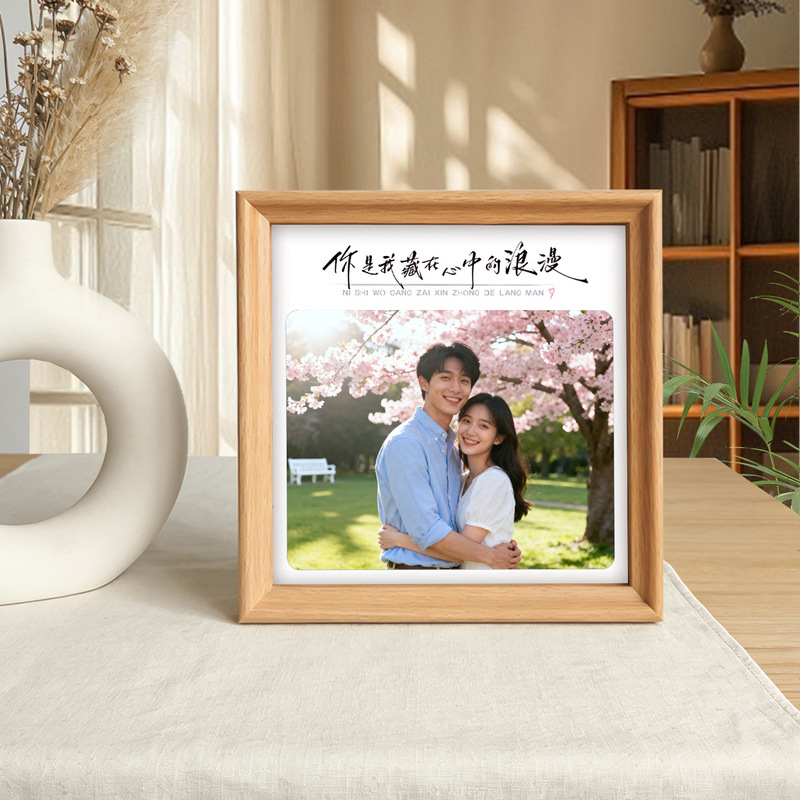 Square Photo Frame, Simple Wooden Photo Frame 20*20cm, Photo Frame, Picture Frame, Mdf Mounting Frame, Wholesale Square Frame 8inch