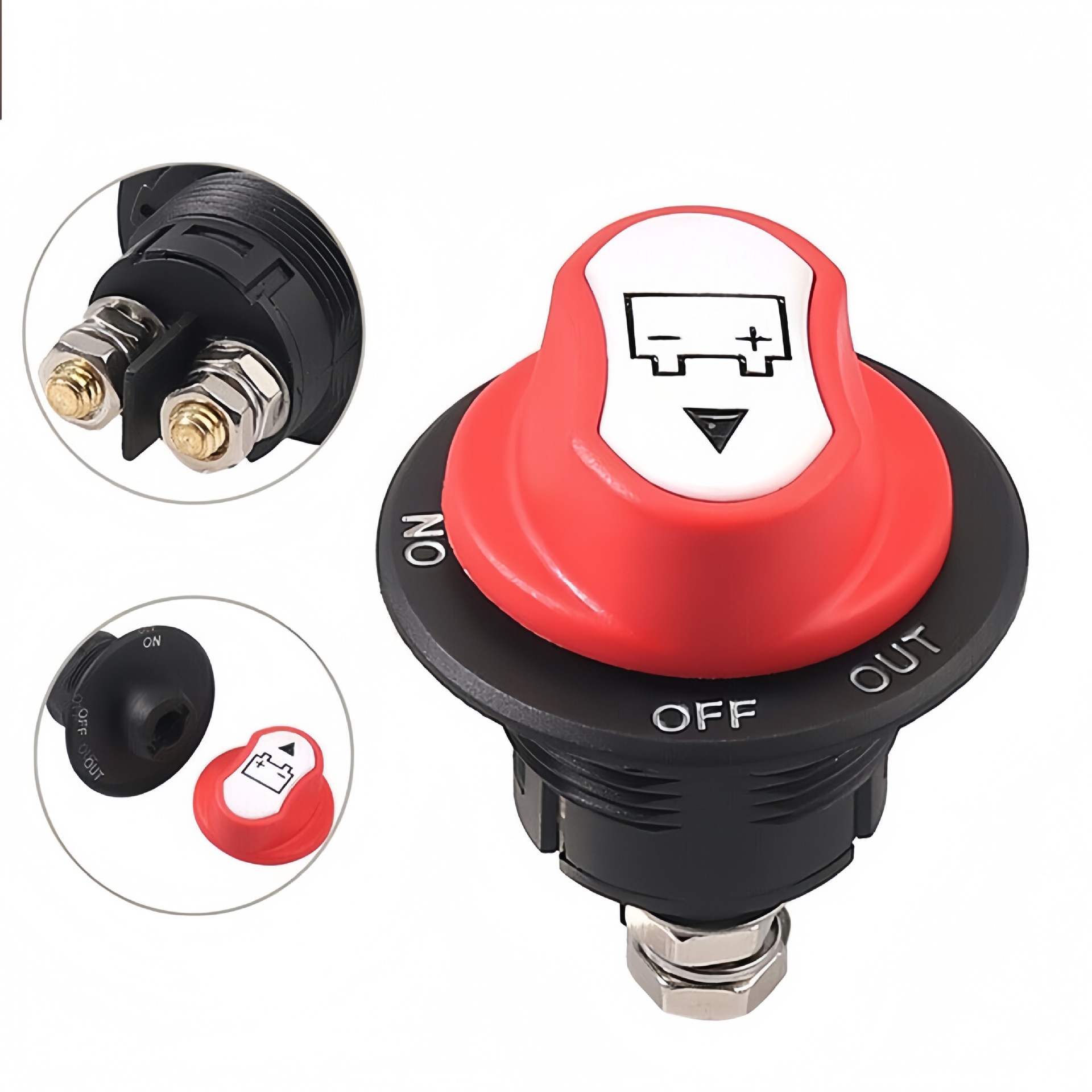 Rv Motorcycle Yacht Leakage Protection Power Supply 50/100/200/300A Rotary Battery Power-Off Switch