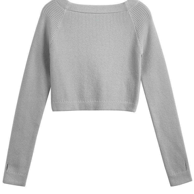 Ropa de baile para niñas práctica ropa de ballet Otoño e Invierno fuera del cuello Jersey de punto traje de manga larga suéter abrigo chal