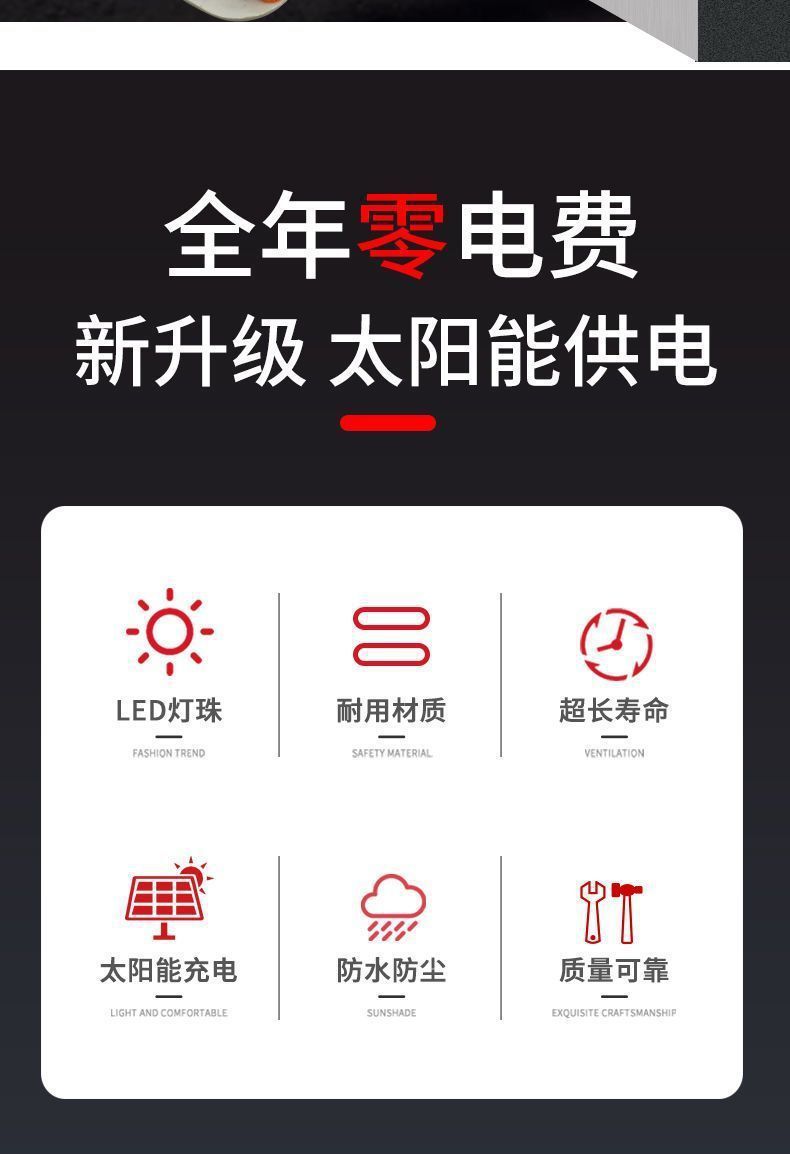 Solar-Powered Led Flashing Lights for Nighttime Road Corridors, Luminous Guardrails, Truck Anti-Collision Traffic Warning Lights