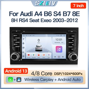 Audi A4 B6 S4 B7 RS4 03-12 Android Avtomobil Naviqasiya Radio Tərs Görüntü