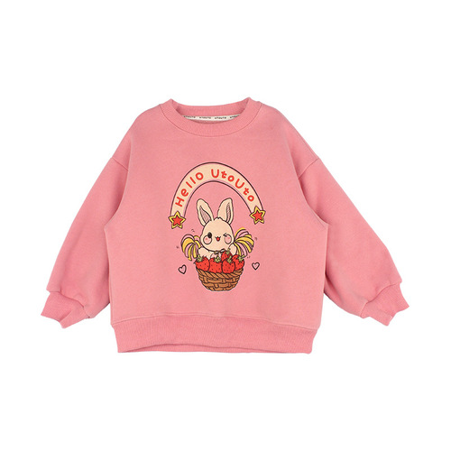 Girls' sweatshirts, children's clothing, children's thin autumn tops, little girls' fashionable and stylish  new spring and autumn jackets
