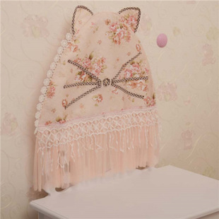 New Style European-Style Lace Dressing Table Mirror Dust Cover Makeup Mirror Dust Cover Nordic Mirror Cover