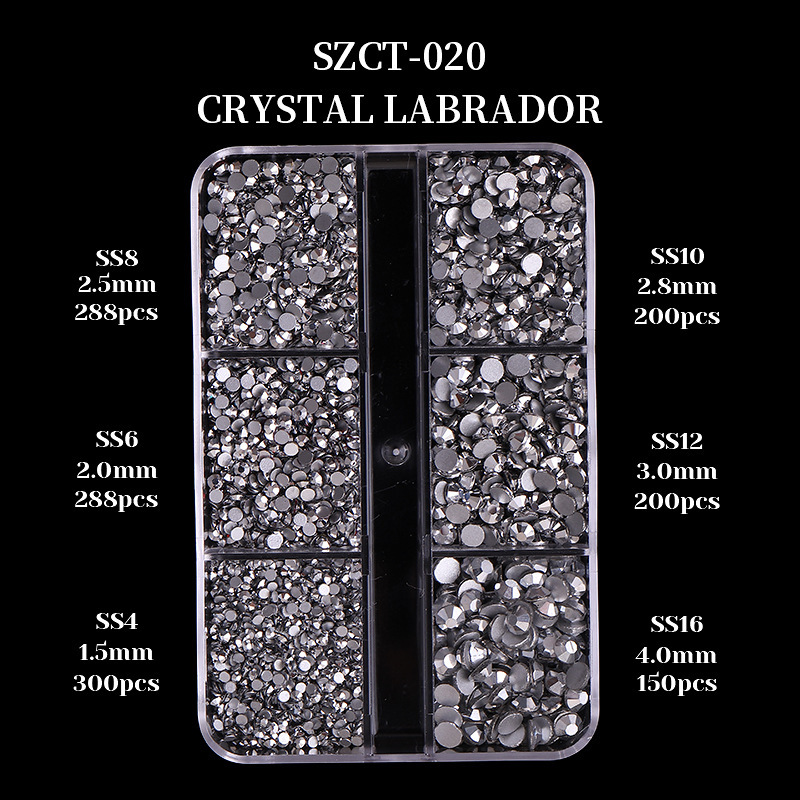 Cruz-frontera popular remache de uñas joyería no se desvanece mezclado 6-rejilla de metal largo hueco estrella Luna decoración de uñas