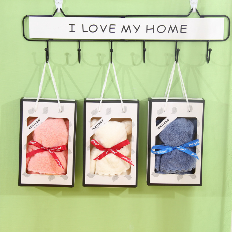 Bear Souvenir Towel Wholesale Soft Absorbent Holiday Gift Cute Happy Shop Wedding Gift Souvenir Towel