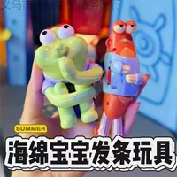 Популярная игрушка-органайзер Luckyin SpongeBob Smart Fish Effort Fish с заводным механизмом, милый подарок на День защиты детей