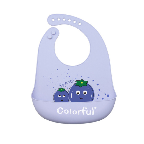 Manufacturer's silicone bib baby food bib bib food bag children's saliva towel waterproof saliva bag no-wash large size