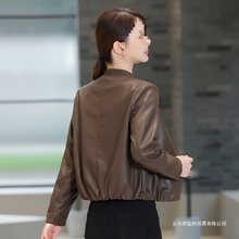 宽松显瘦皮衣女夹克短款外套2025春秋新款韩版小个子休闲机车服