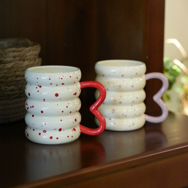 Ceramic breakfast cup, internet celebrity couple water cup, cute household mug, good-looking girl cup, exquisite drinking cup